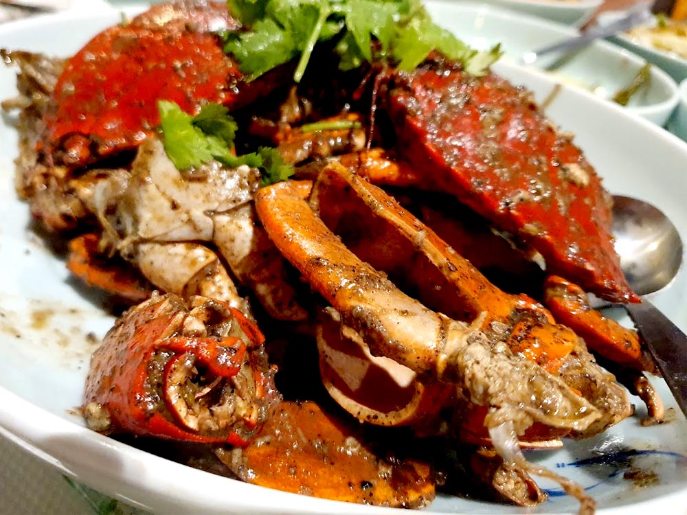 The black pepper crab at Jumbo is world class.