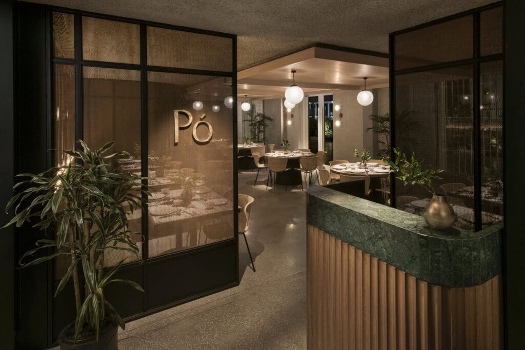 Po at The Warehouse Hotel offers local food in a glamorous setting.