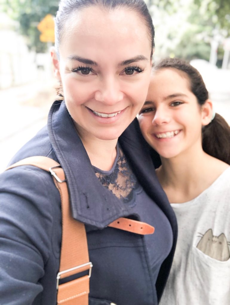 Journalist Renae Leith-Manos and her daughter, Stella.