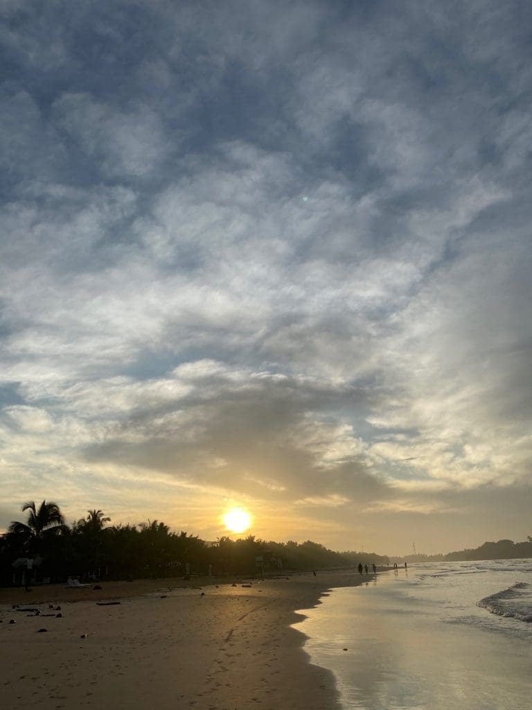 Sun rise over a beach, Sri Lanka