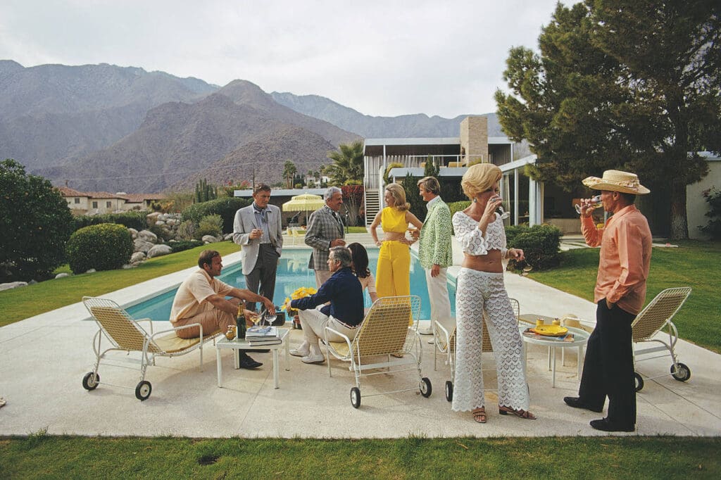 Slim Aarons "Desert House Party" 1970
