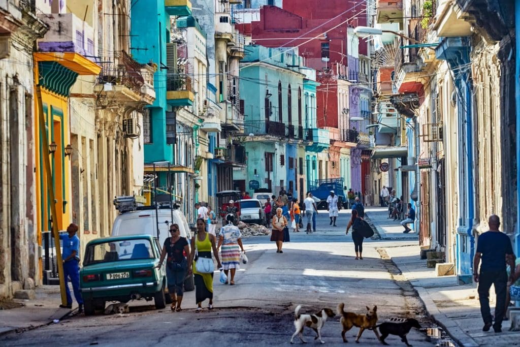 Street view of Cuba 