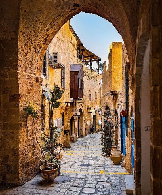 Visit winding streets of Jaffa, Tel Aviv in the middle east.