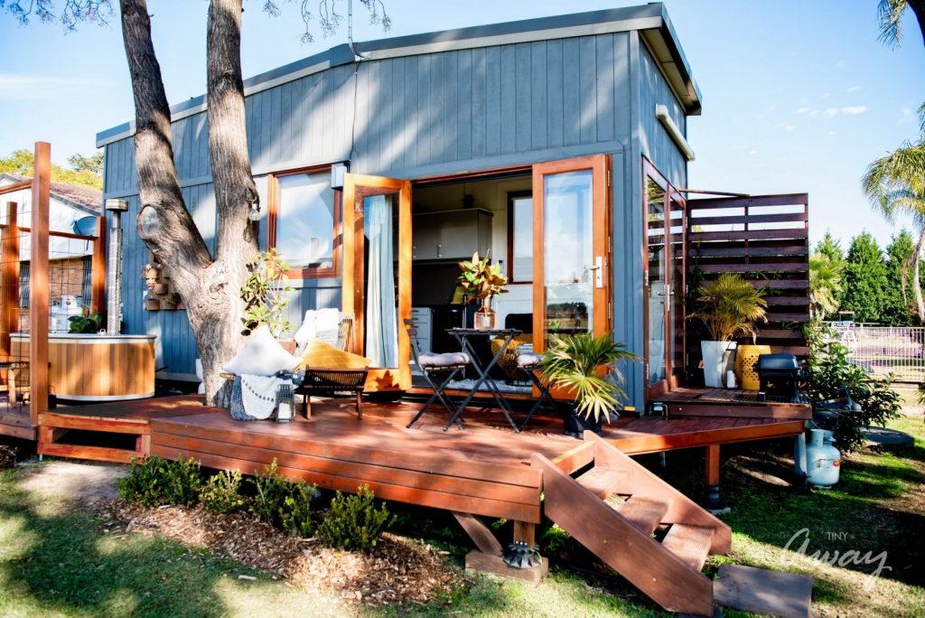 stay in a tiny house