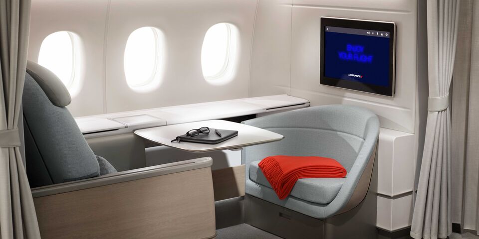 Air France first class cabin