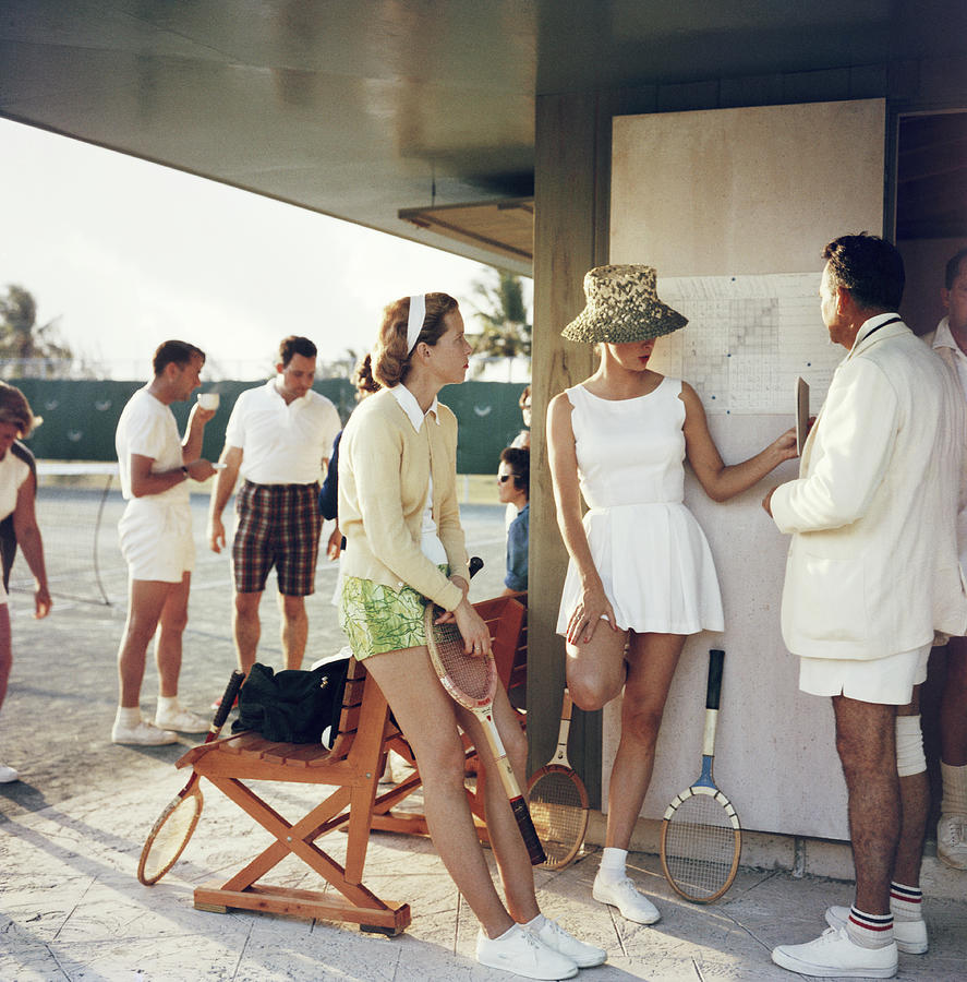 Tennis In The Bahamas by Slim Aarons.