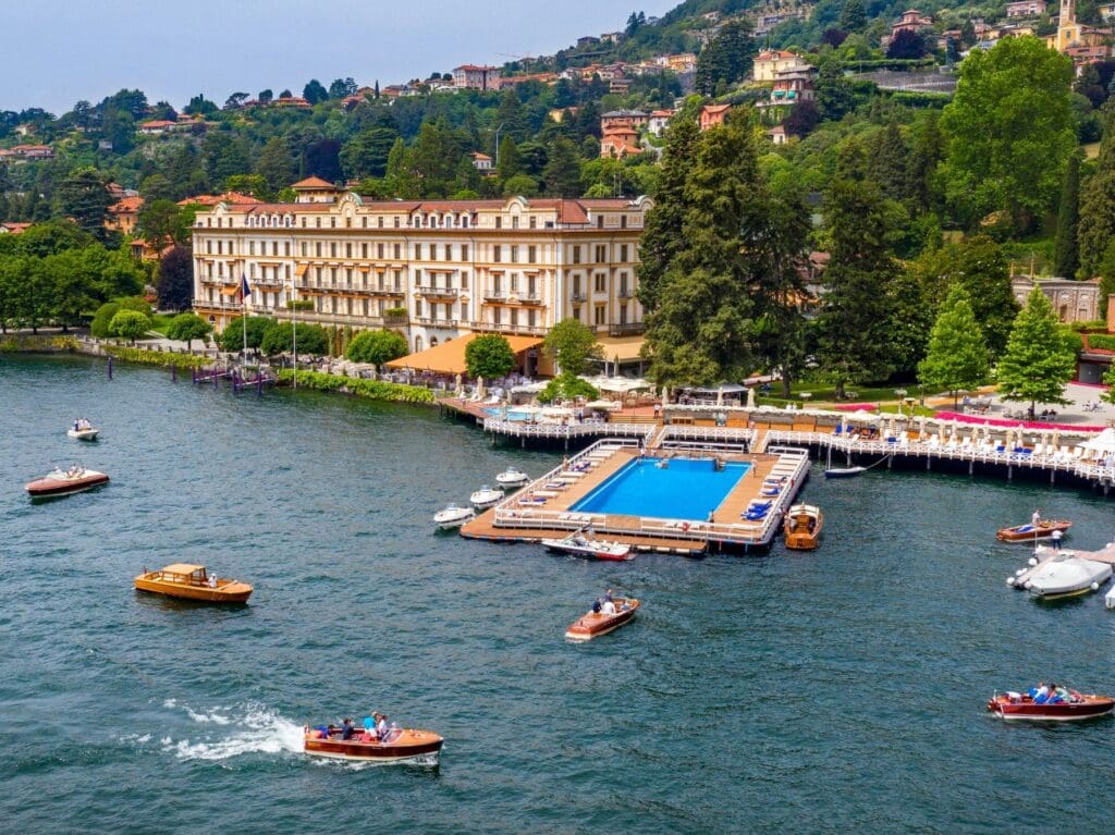 Villa d'Este is simply spectacular sitting on the edge of Lake Como.
