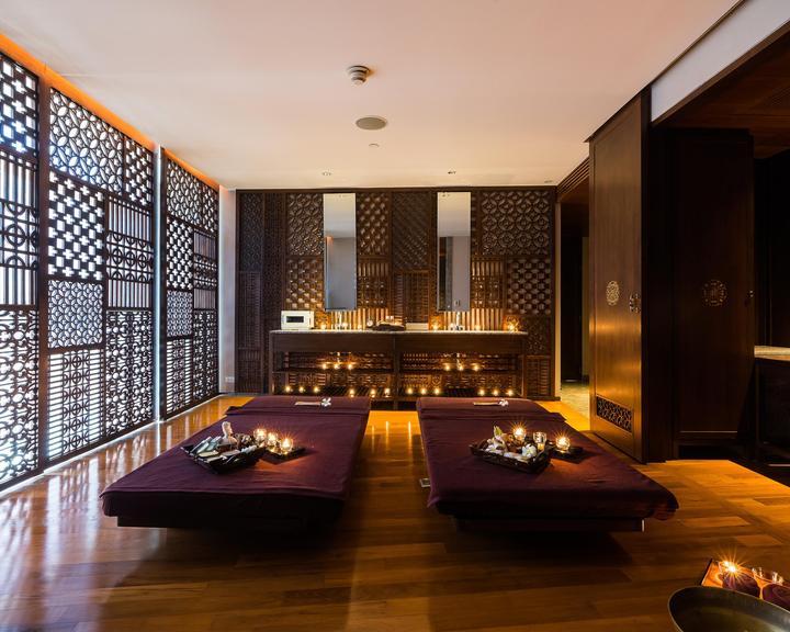 The health spa is an elegant haven of indulgence and relaxation.
