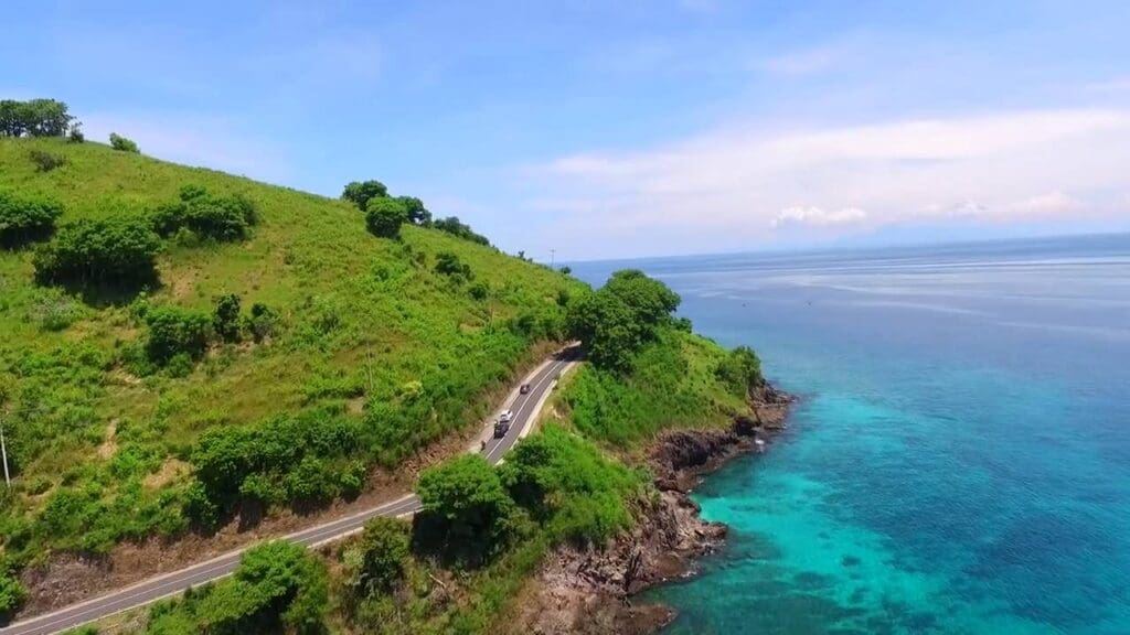road through Lombok, Indonesia