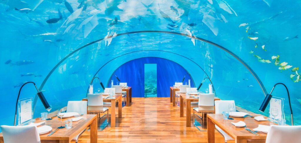 The unique and breathtaking, Ithaa undersea Restaurant 
