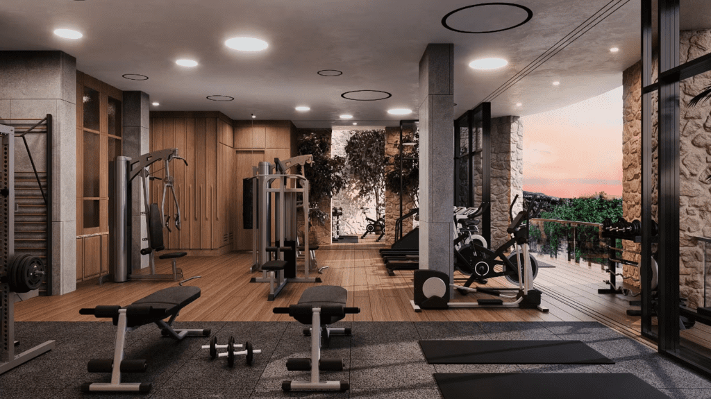 The fitness centre, Mandarin Oriental, Greece