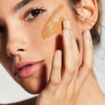 Image of girl with foundation, from Pinterest @bevure