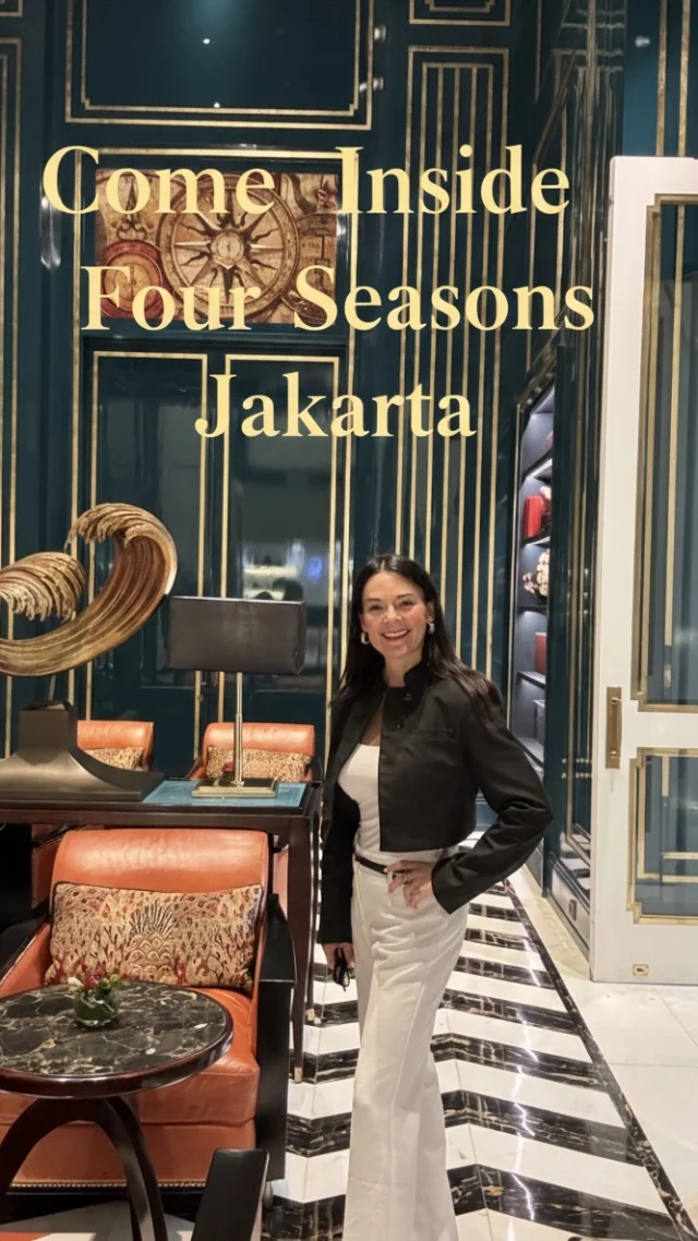 FOUR SEASONS JAKARTA 💫I am often asked why I visit Jakarta Indonesia. But the luxury offerings are truly elevated with some of the best service, food, wellness and shopping in the world. Come inside The Four Seasons to see why checking in here means a truly luxury - and calorie filled-  five star stay.😂💫