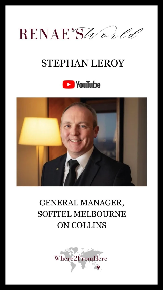 STEPHAN LEROY, GENERAL MANAGER SOFITEL MELBOURNE 💫One of Melbourne’s most respected General Managers in Melbourne, named the best city in the world by Time Out. Full podcast live on YouTube, Spotify and Apple Podcasts.